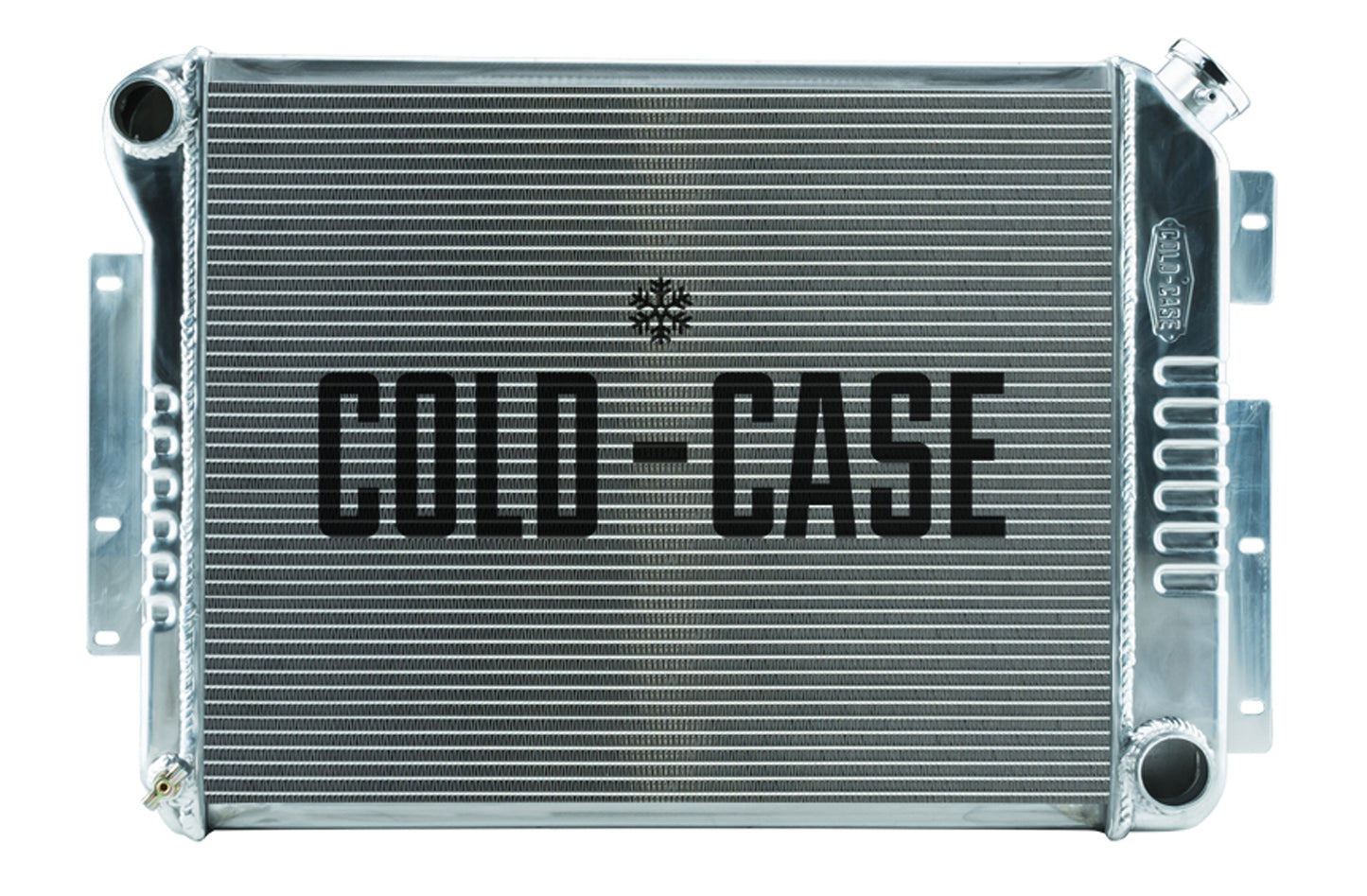 Cold Case Radiators Radiator - 28.8 in W x 18.5 in H x 3 in D - Driver Side Inlet - Passenger Side Outlet - Aluminum -