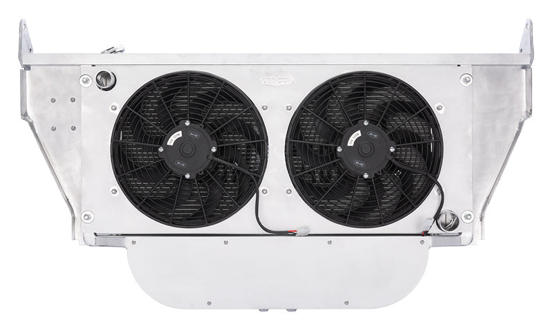 Cold Case Radiators Radiator and Fan - 22 in W x 17 in H x 2.688 in D - Dual Fans - Driver Side Inlet - Passenger Side