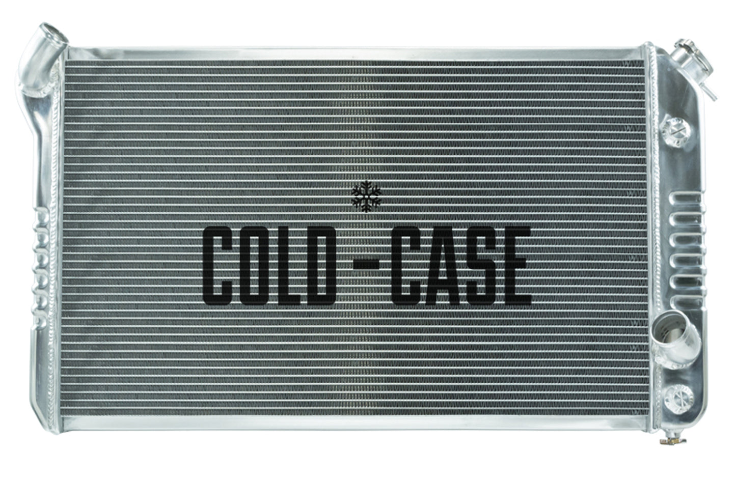 Cold Case Radiators Radiator - 33.7 in W x 19 in H x 3 in D - Driver Side Inlet - Passenger Side Outlet - Aluminum -