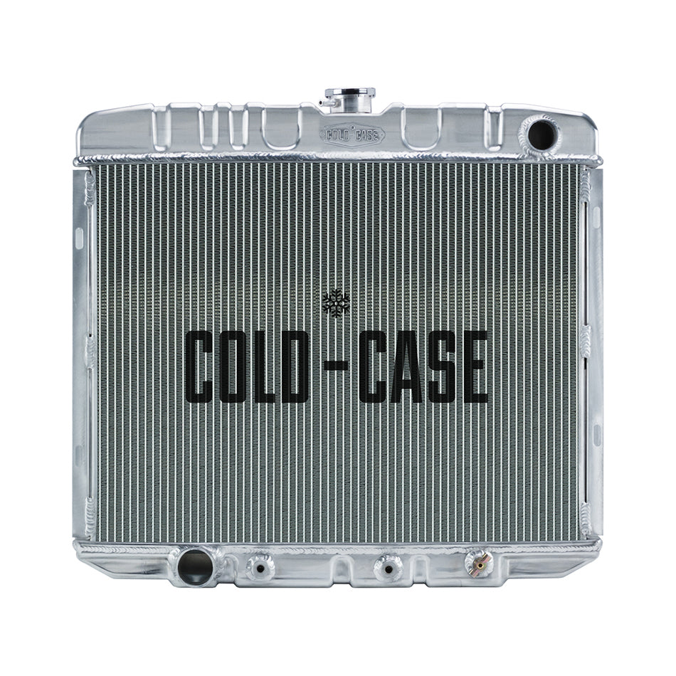 Cold Case Radiators Radiator - 25.5 in W x 21.5 in H x 3 in D - Passenger Side Inlet - Driver Side Outlet - Aluminum -