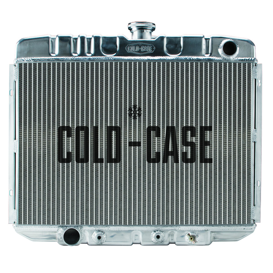 Cold Case Radiators Radiator - 25 in W x 21.5 in H x 3 in D - Passenger Side Inlet - Driver Side Outlet - Aluminum -