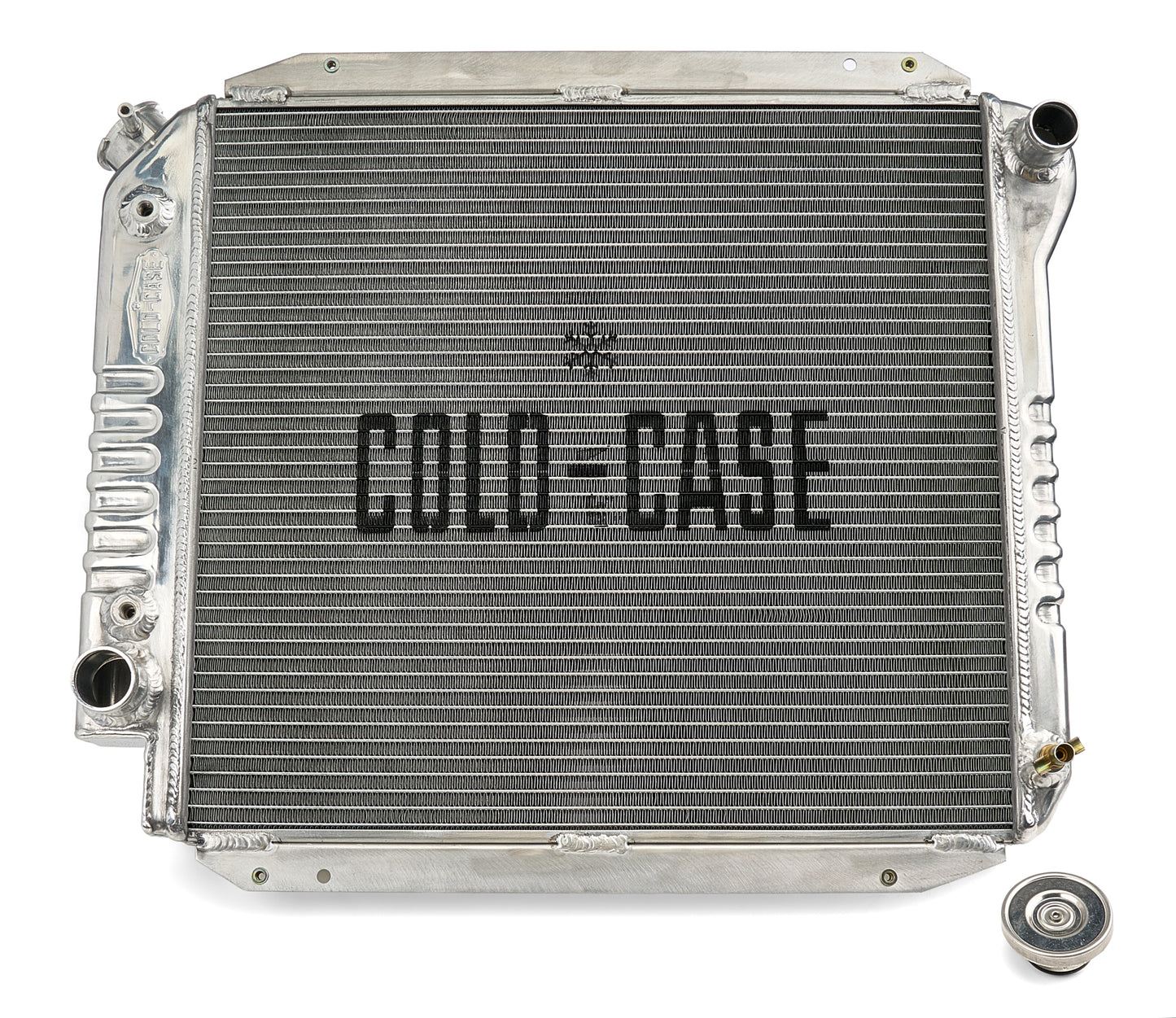 Cold Case Radiators 66-77 Bronco V8 AT Aluminum Radiator Module
