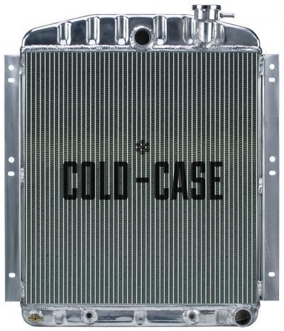 Cold Case Radiators Radiator - 22.6 in W x 26.2 in H x 3 in D - Center Inlet - Passenger Side Outlet - Aluminum -