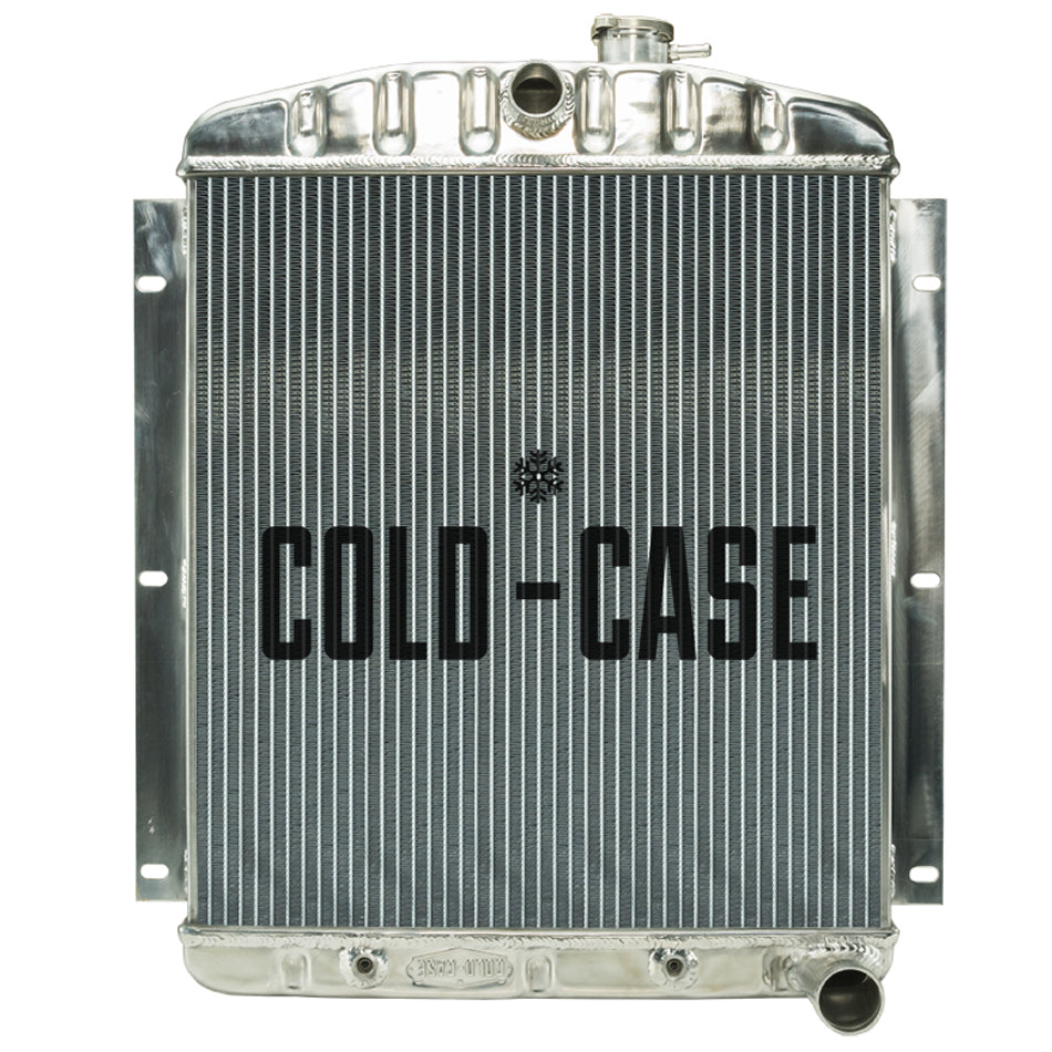 Cold Case Radiators Radiator - 22.6 in W x 27 in H x 3 in D - Center Inlet - Passenger Side Outlet - Aluminum -