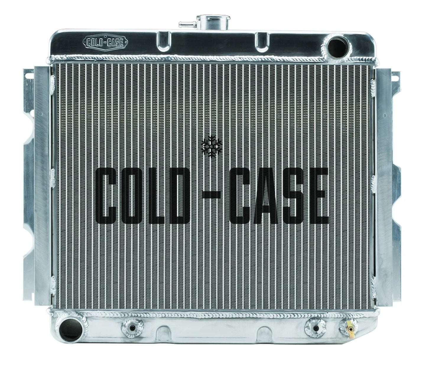 Cold Case Radiators Radiator - 25.5 in W x 21.37 in H x 3 in D - Passenger Side Inlet - Driver Side Outlet - Aluminum