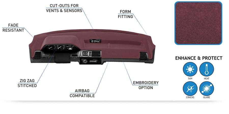 Custom Dash Cover Poly Carpet