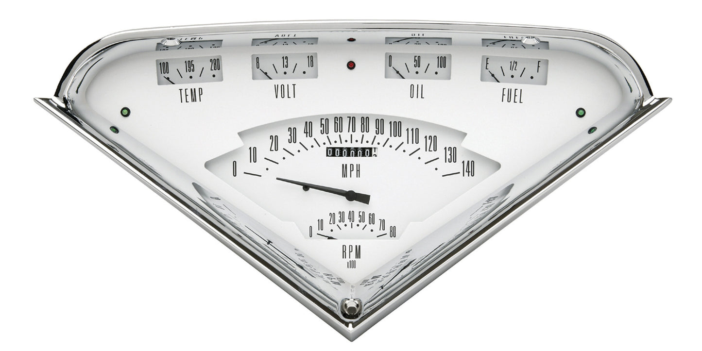 Classic Instruments Gauge Kit - Tach Force - Analog - Water Temperature / Voltmeter / Oil Pressure / Fuel Pressure /