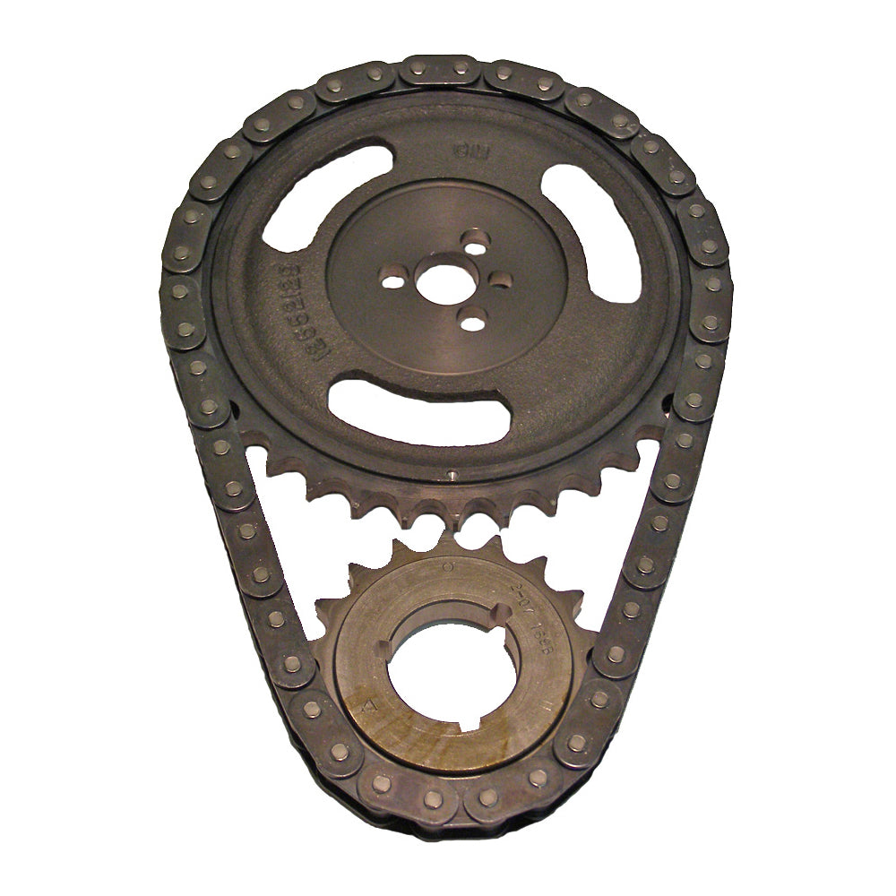 Cloyes Timing Chain Set - Premium Race True Roller - Single Roller - 3 Keyway Adjustable - Iron / Steel - Vortec -