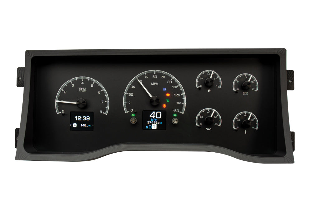 Dakota Digital Gauge Kit - HDX - Electric - Analog - Fuel Level / Oil Pressure / Speedometer / Tachometer / Voltmeter