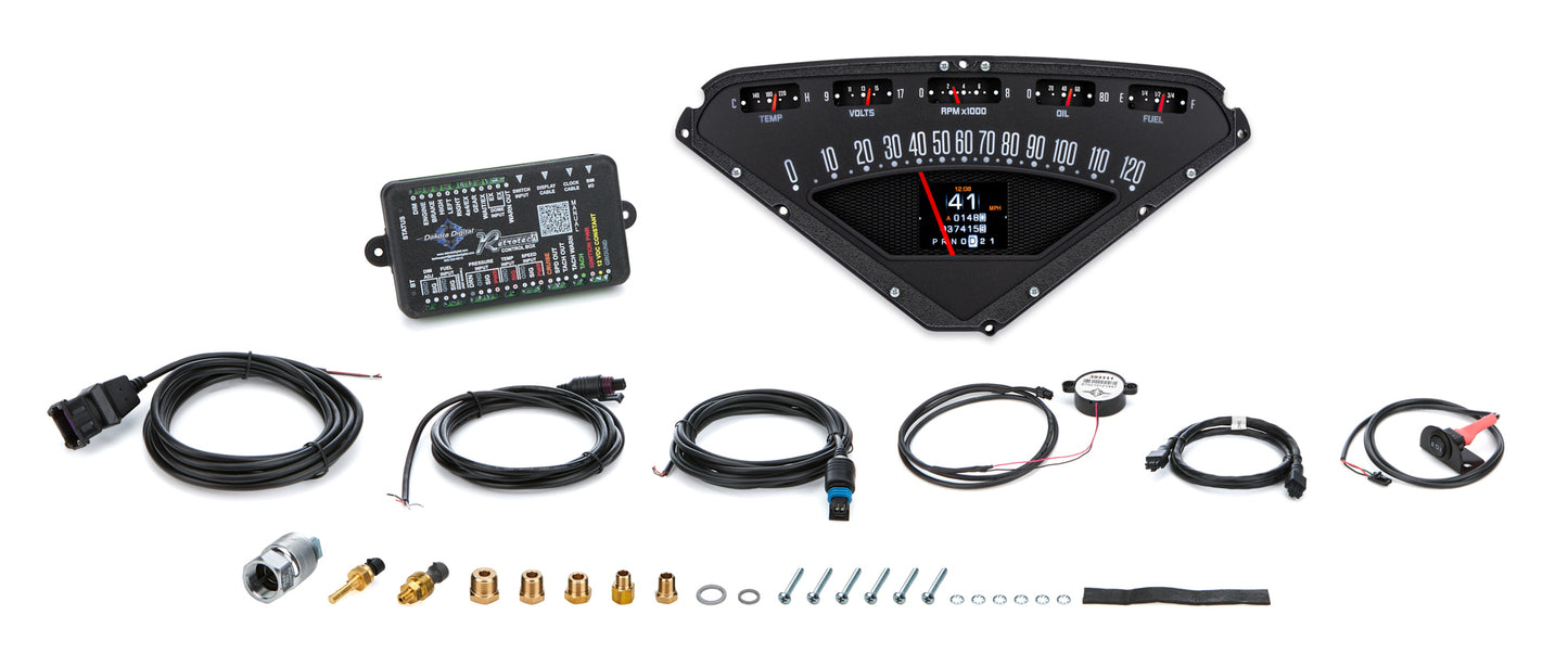 Dakota Digital Gauge Kit - RTX Series - Analog - Fuel / Oil Pressure / Speedometer / Tachometer / Voltmeter / Water