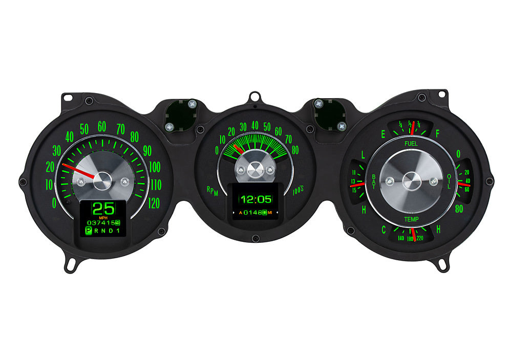 Dakota Digital Gauge Kit - RTX - Electric - Analog - Fuel Level / Oil Pressure / Speedometer / Tachometer / Voltmeter