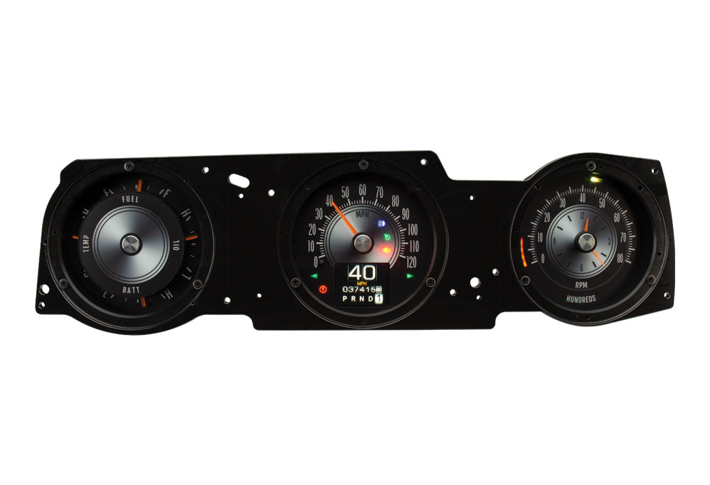 Dakota Digital Gauge Kit - RTX - Electric - Analog - Fuel Level / Oil Pressure / Speedometer / Tachometer / Voltmeter
