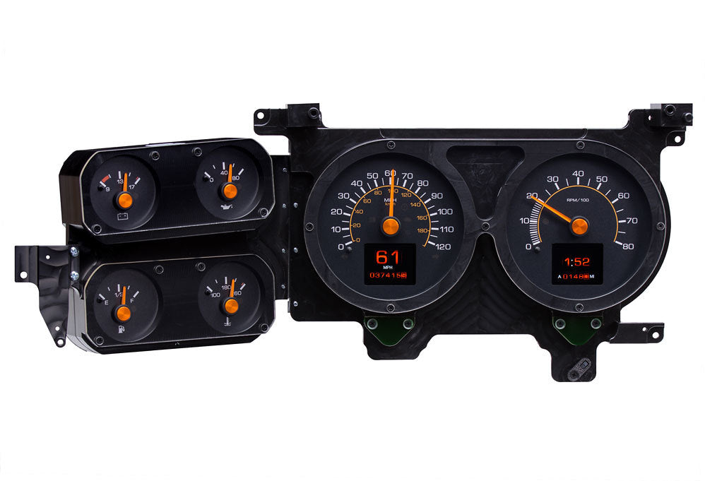 Dakota Digital Gauge Kit - RTX Series - Analog - Fuel / Oil Pressure / Speedometer / Tachometer / Voltmeter / Water