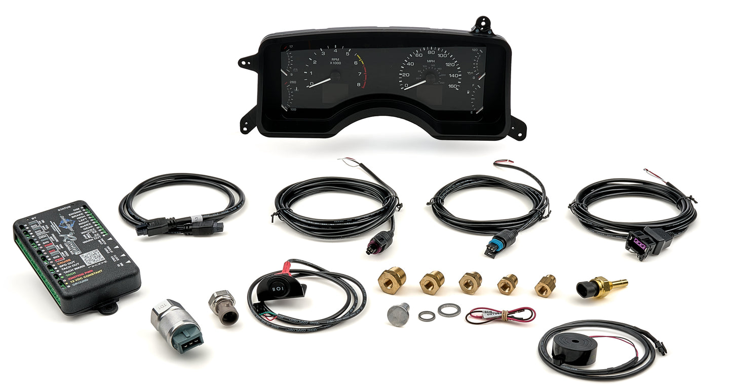 Dakota Digital Gauge Kit - RTX Series - Analog - Fuel Level / Oil Pressure / Speedometer / Tachometer / Voltmeter /