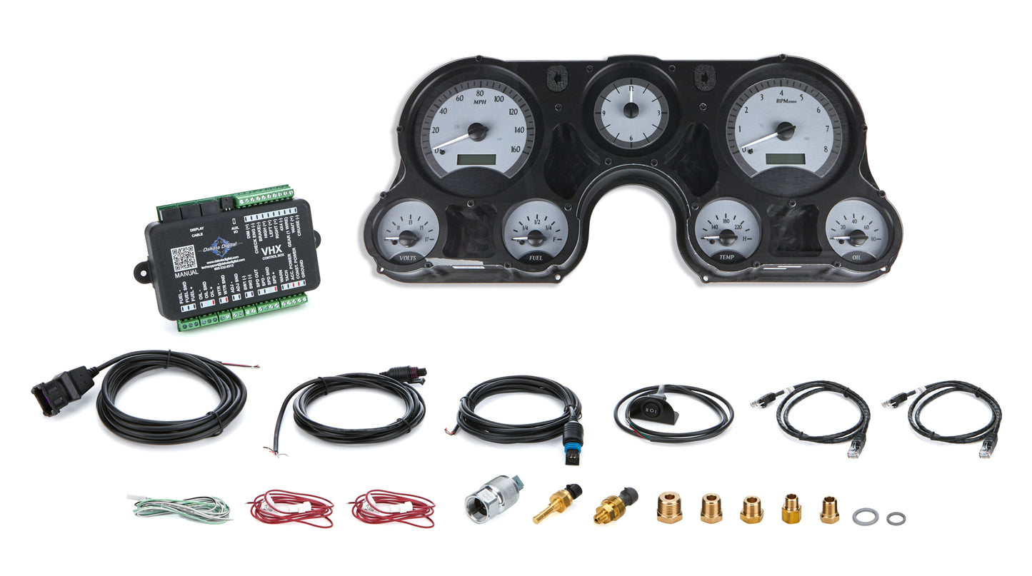 Dakota Digital Gauge Kit - VHX Series - Analog - Fuel / Oil Pressure / Speedometer / Tachometer / Voltmeter / Water