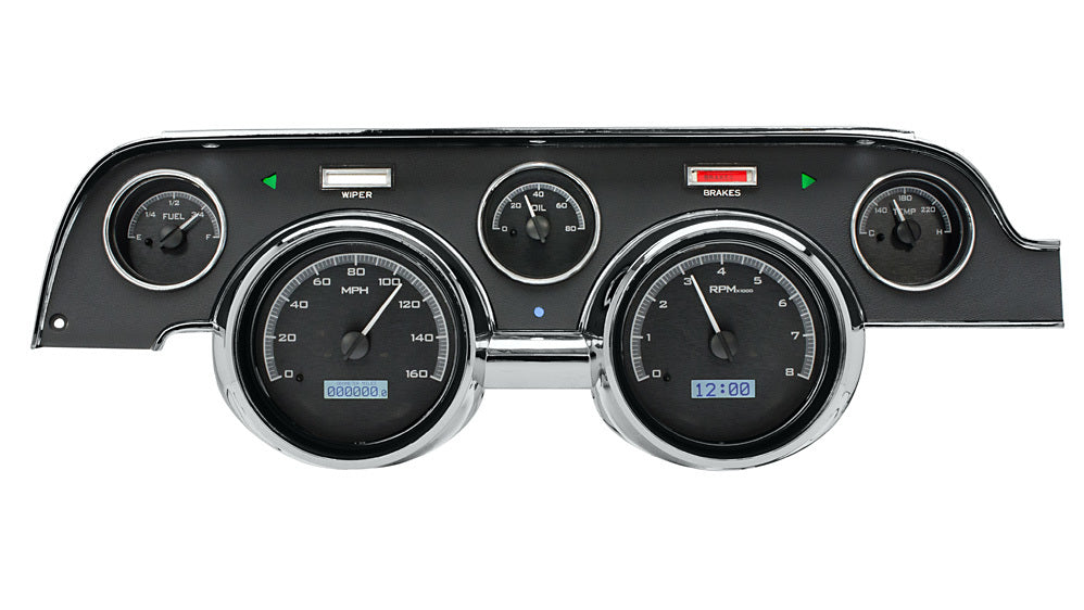 Dakota Digital Gauge Kit - VHX - Electric - Analog - Fuel Level / Oil Pressure / Speedometer / Tachometer / Water