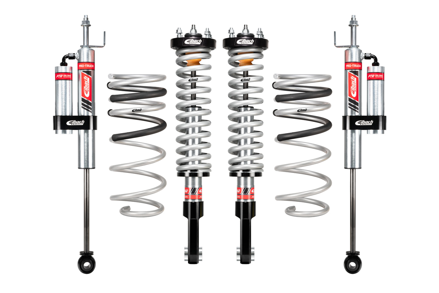 Eibach Suspension Lift Kit - PRO-TRUCK-LIFT STAGE 2R - 0 to 2.5 in Front Lift - 1 in Rear Lift - Reservoirs / Springs