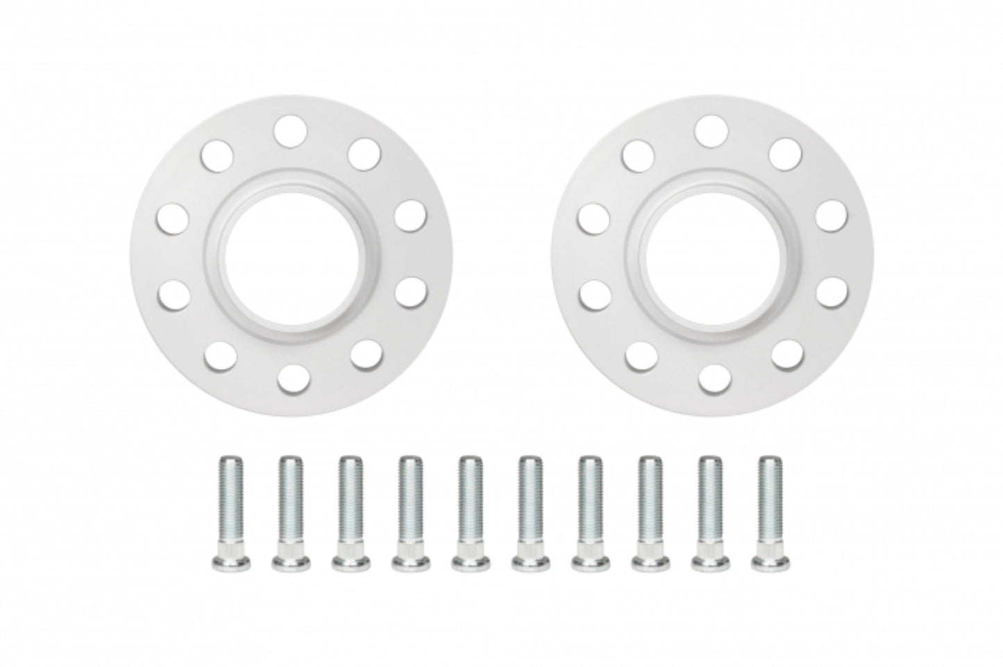 Eibach Wheel Spacer - 4 x 100 mm Bolt Pattern - 15 mm Thick - Wheel Studs Included - Aluminum - Clear Anodized - Pair