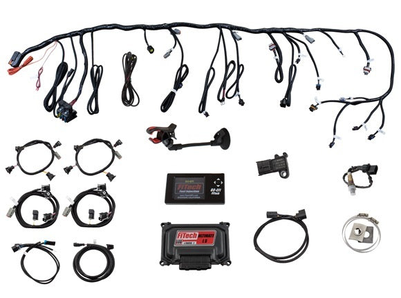 Fitech Fuel Injection Engine Control Module - Ultimate LS Standalone - Dual Wideband O2 Sensor - Harness - No