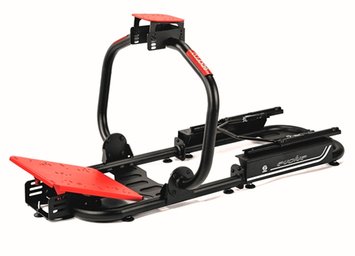 Sparco Simulator Chassis - Evolve 3.0 - Adjustable Seat Track - Pro Bracket Included - Steel - Black - Each