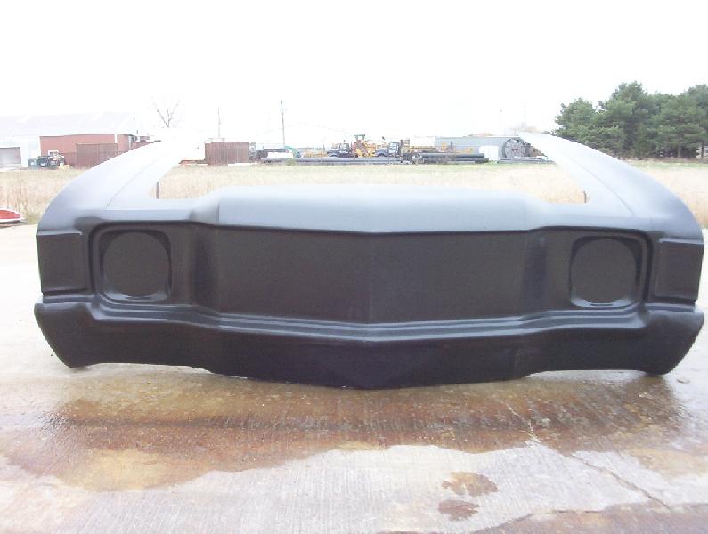 1971-1972 Chevelle Pro Fiberglass Front End - Glasstek GF005 - view 3