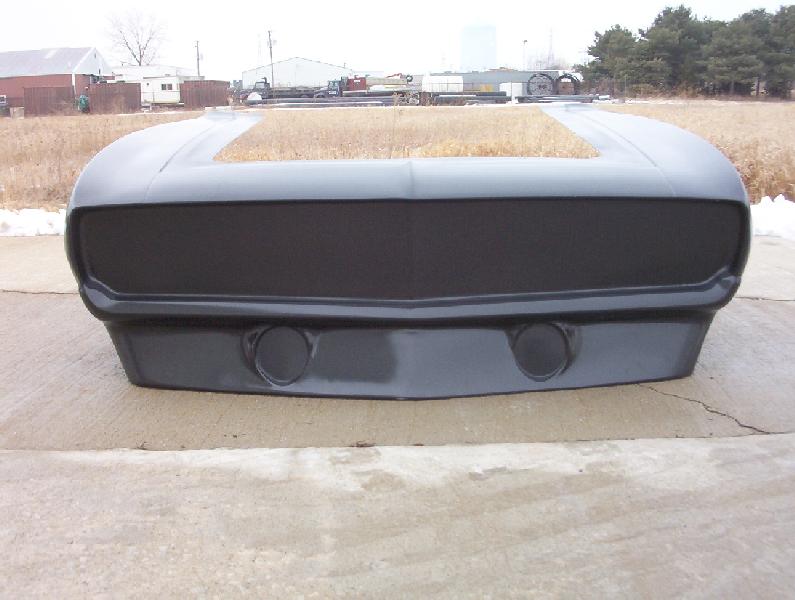 1969 Camaro Pro Fiberglass Front End With Spoiler - Glasstek GF046 - view 2