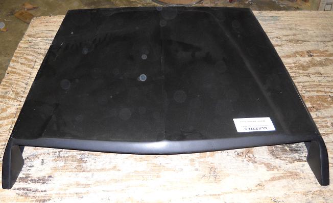 1966-1967 5" Tall Mopar Hemi Super Stock Fiberglass Scoop (Straight Back) - Glasstek GS039 - view 3