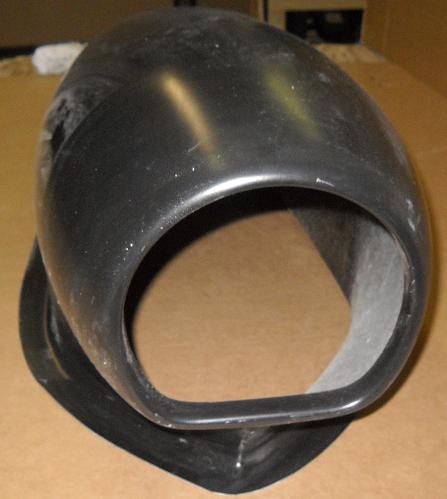 08 Aero Fiberglass Scoop (Round Opening With Flat Edge On Bottom Of Circle) With 2" Lip; 48" L X 14" W X 15" Tall (13" Tall