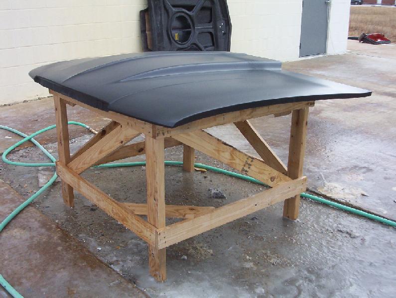 1991-1996 Impala / Caprice 2" Cowl Induction Bolt-On Fiberglass Hood - Glasstek H1188 - view 2