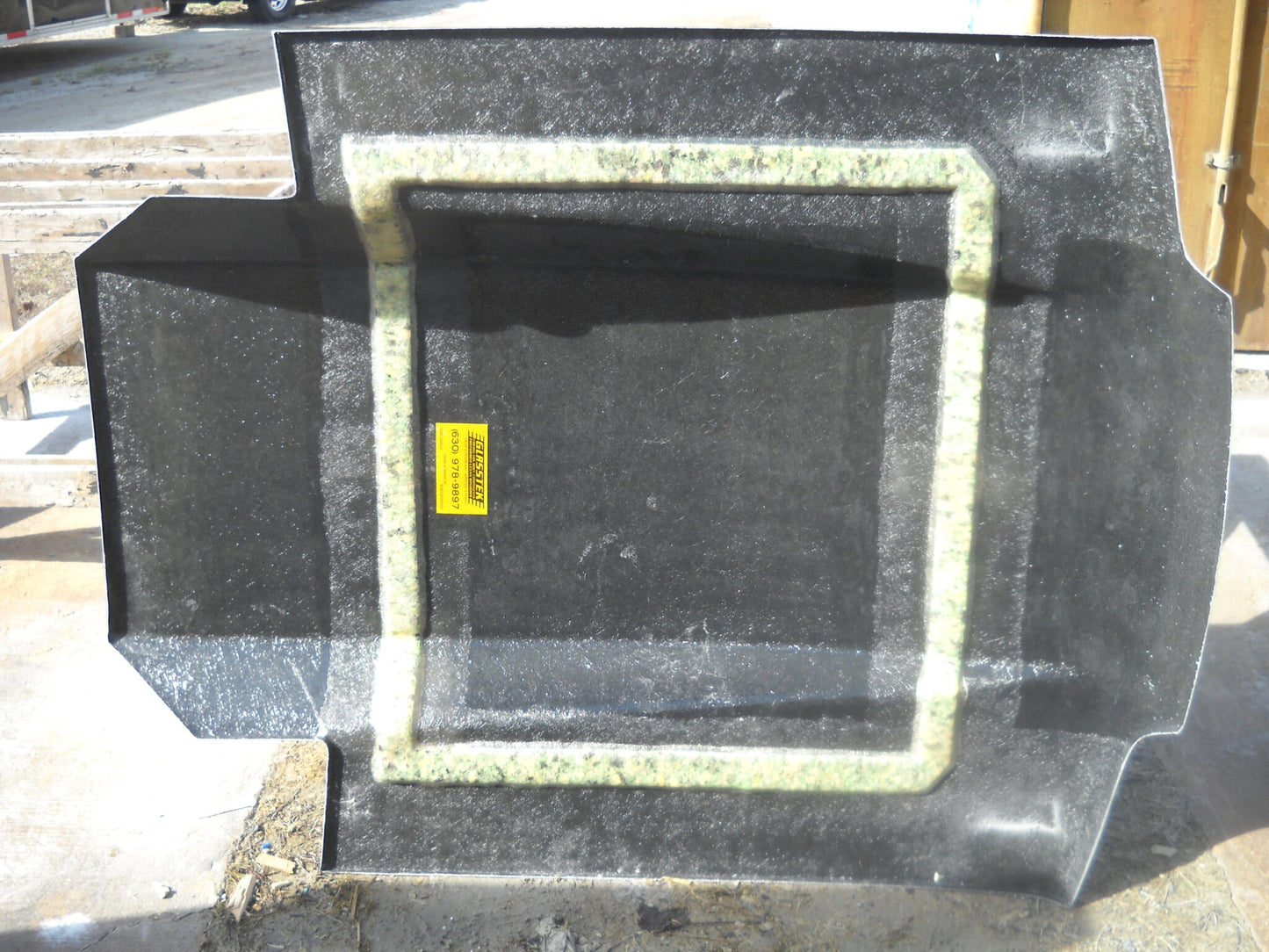 1987-1993 Mustang 4" Pin-On Fiberglass Hood With Cowl Induction Scoop Extended To Windshield - Glasstek H9089 - view 4