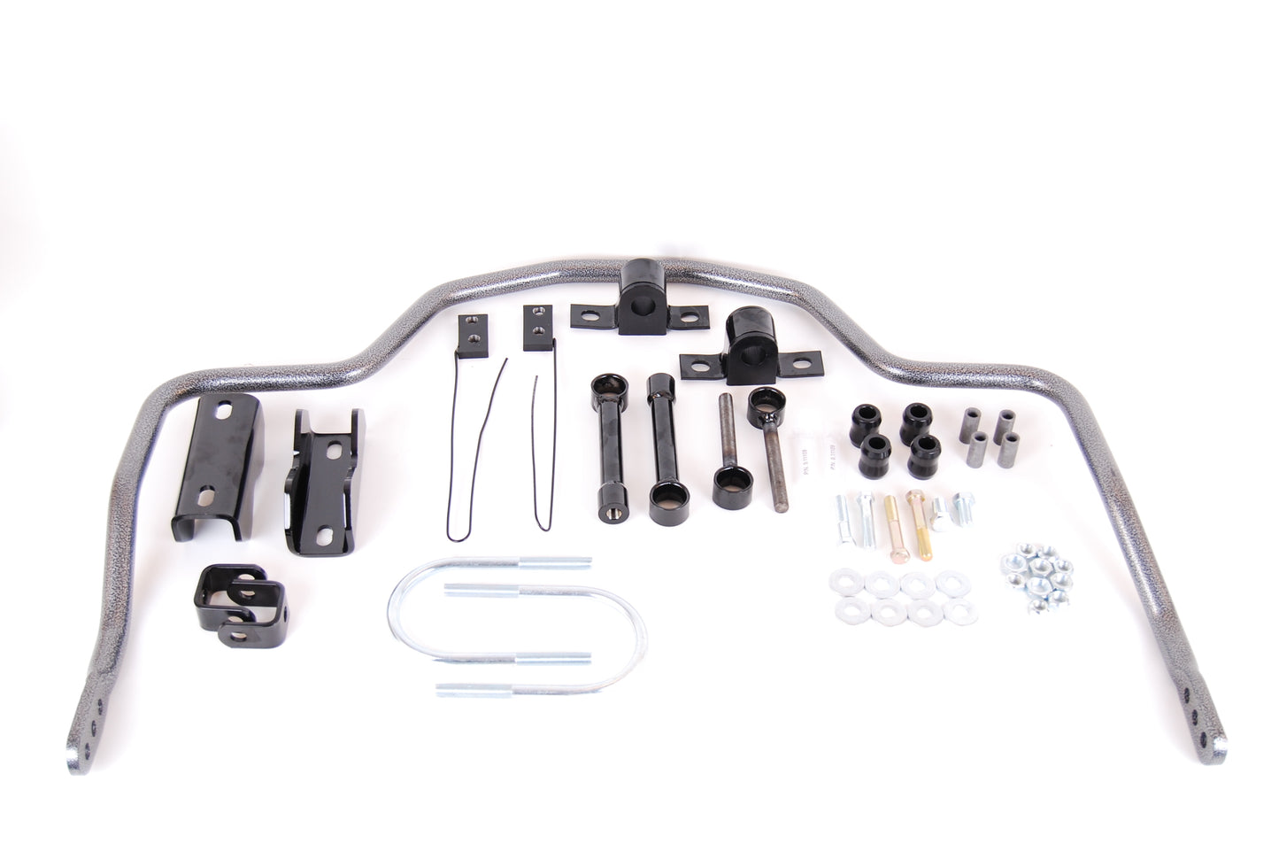 Hellwig Sway Bar - Adjustable - Rear - 1 in Diameter - Brackets / Hardware / Polyurethane Bushings - Chromoly - Gray