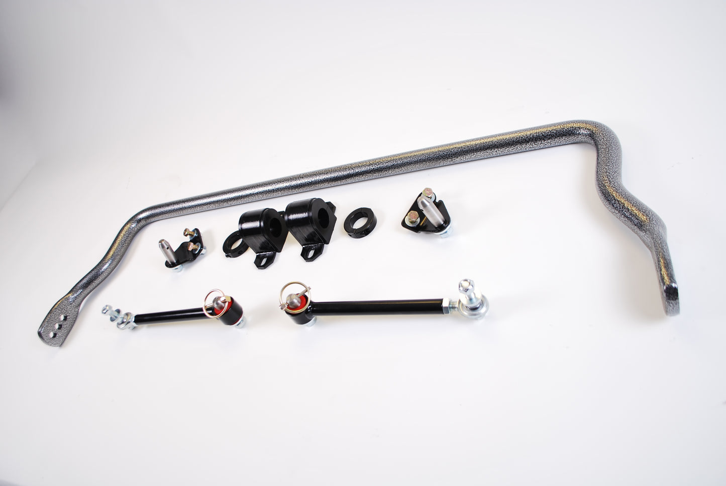 Hellwig Sway Bar - Adjustable - Front - 1.25 in Diameter - Hardware / Polyurethane Bushings - Chromoly - Gray Powder