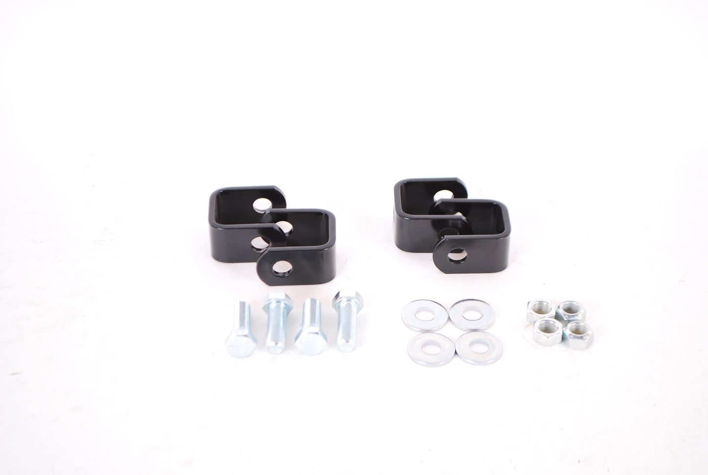 Hellwig Clevis Bracket - 1/2 in Mounting Hole - 1/2 in Bore - 3/16 in Thick - Steel - Black Powder Coat - Hellwig End