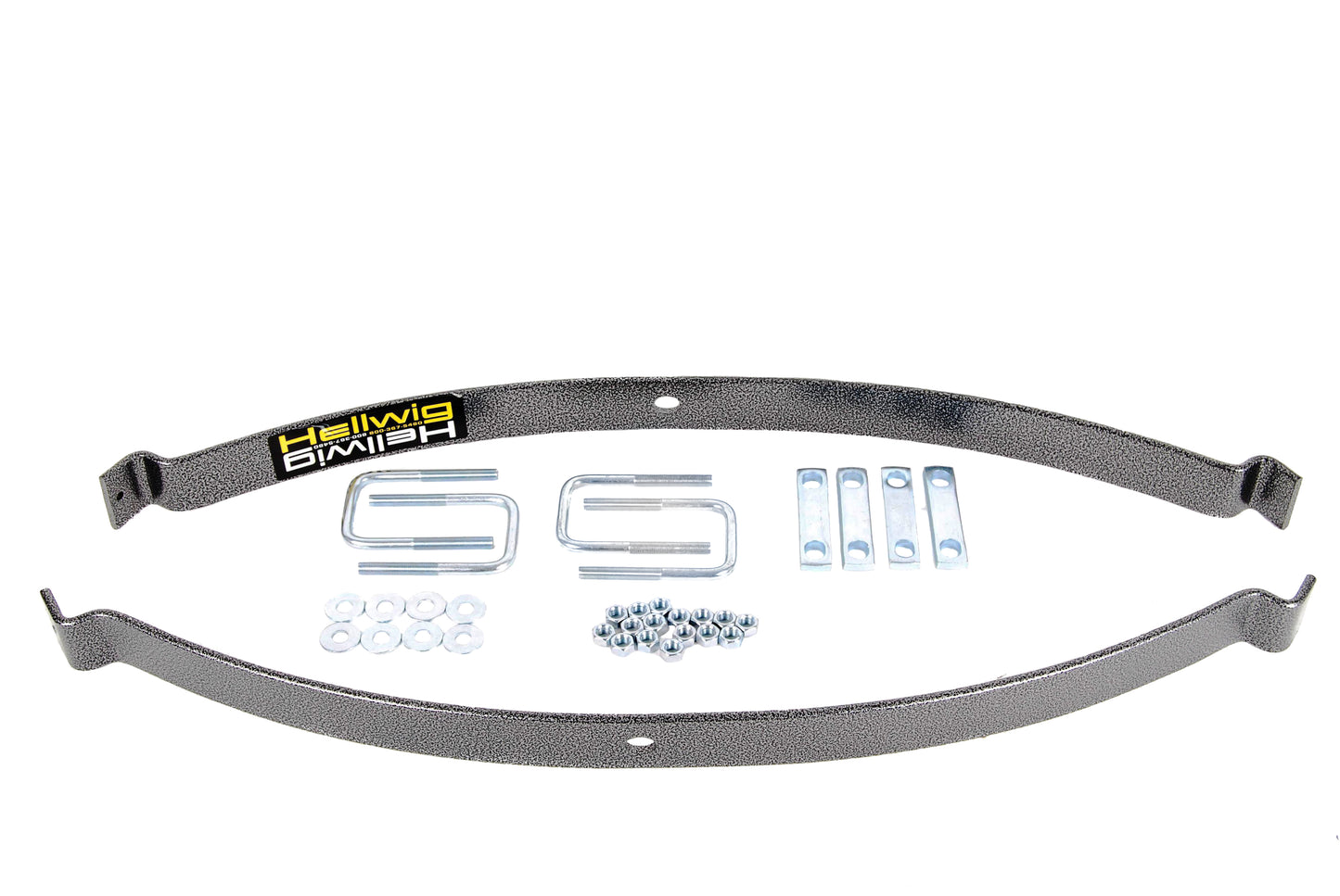 Hellwig Helper Spring Kit - EZ-990 - Add-A-Leaf - Stock Height - Rear - Steel - Silver Powder Coat - Various