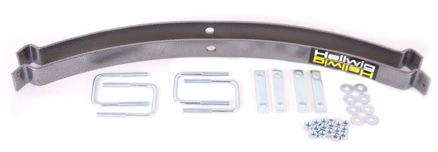 Hellwig Helper Spring Kit - EZ-990 - Add-A-Leaf - Stock Height - Rear - Steel - Silver Powder Coat - Various