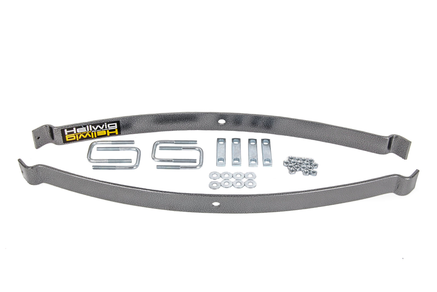 Hellwig Helper Spring Kit - EZ-990 - Add-A-Leaf - Stock Height - Rear - Steel - Silver Powder Coat - Ford Fullsize