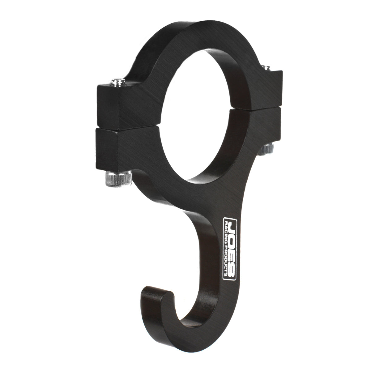 Joes Racing Products Helmet Hook - Clamp-On - Aluminum - Black Anodized - 1 in OD Tube - Each