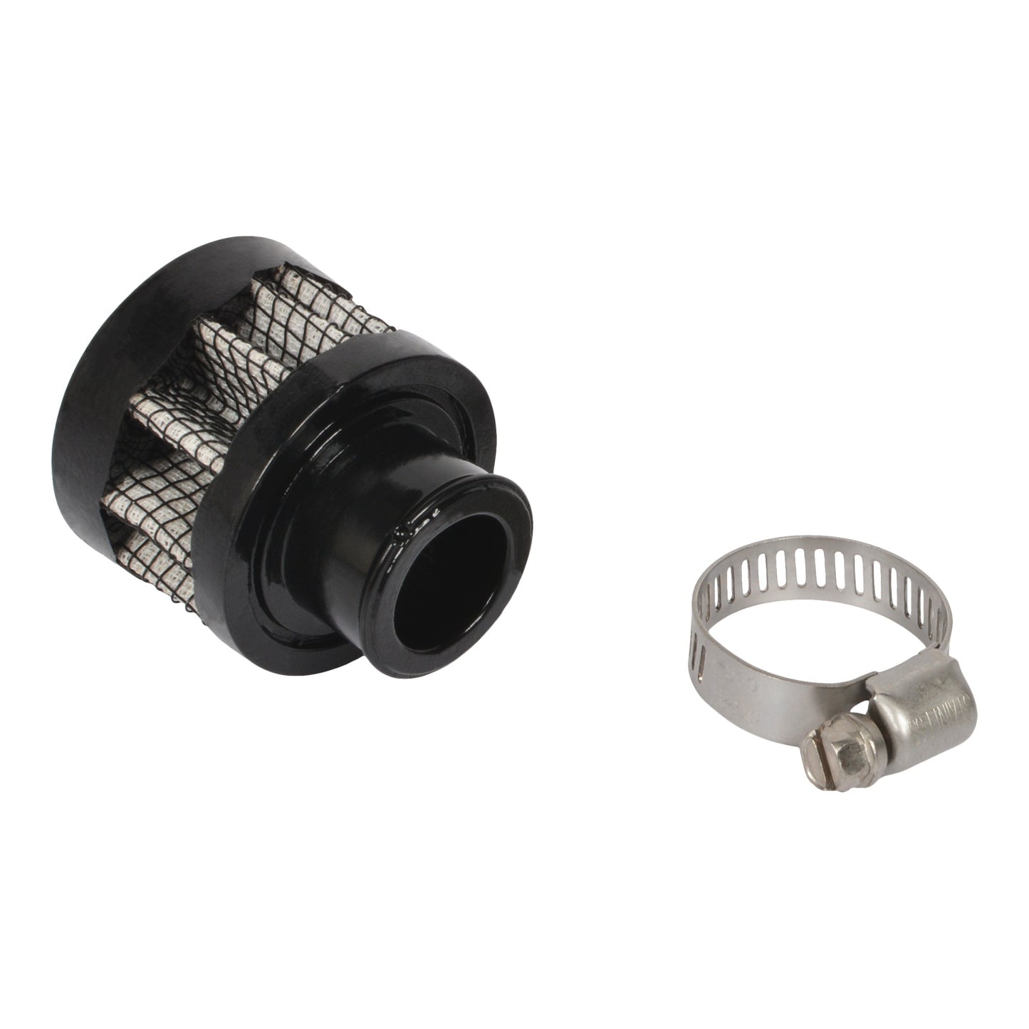 Joes Racing Products Breather - Clamp-On - Round - 1-3/4 in Tubes - Rubber - Black - Each
