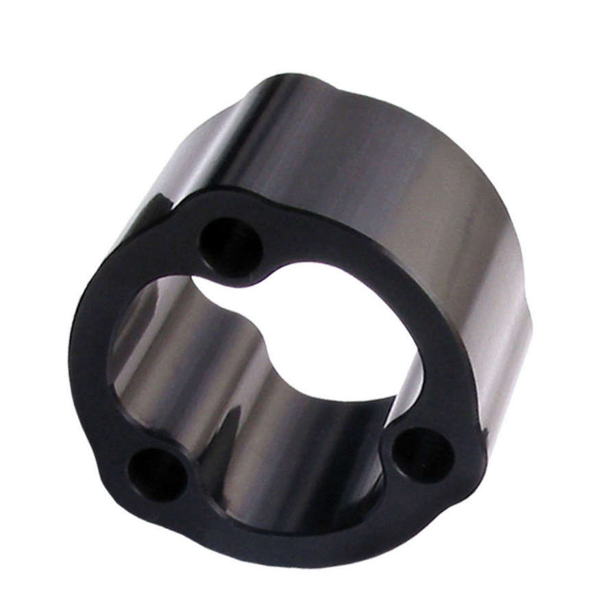 Joes Racing Products Steering Wheel Spacer - 2 in Thick - Aluminum - Black Anodized - Each