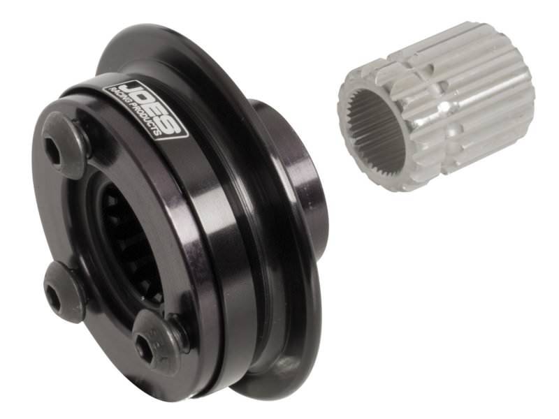 Joes Racing Products Steering Wheel Quick Release - Pinless - 360 Degree Release - Aluminum - Black Anodized - 3-Bolt
