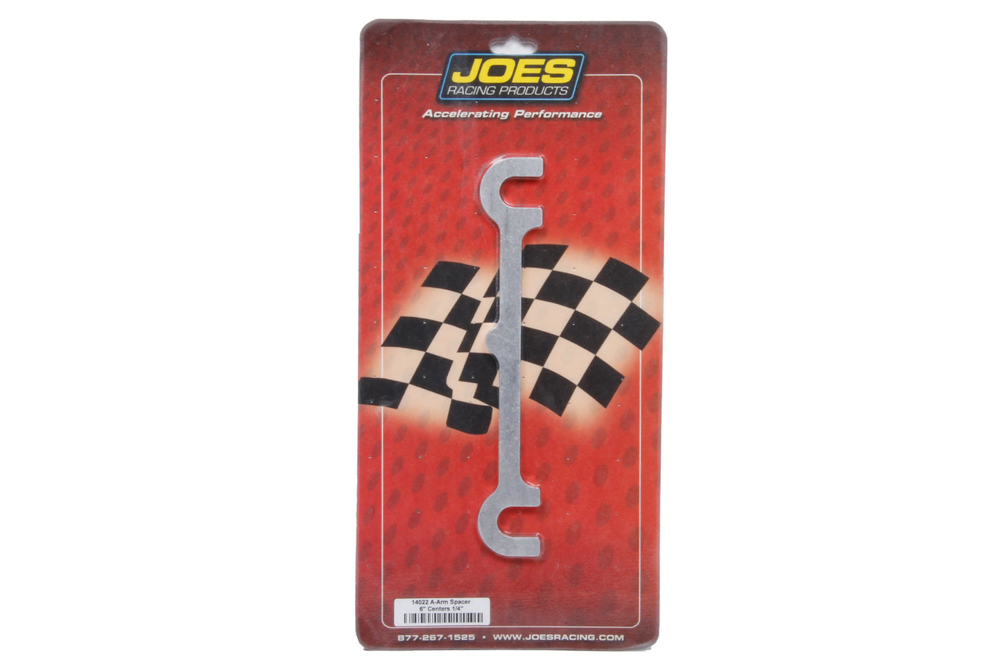 Joes Racing Products Control Arm Shims - Upper - 6 in Center Spacing - 1/4 in - Aluminum - Natural - Each