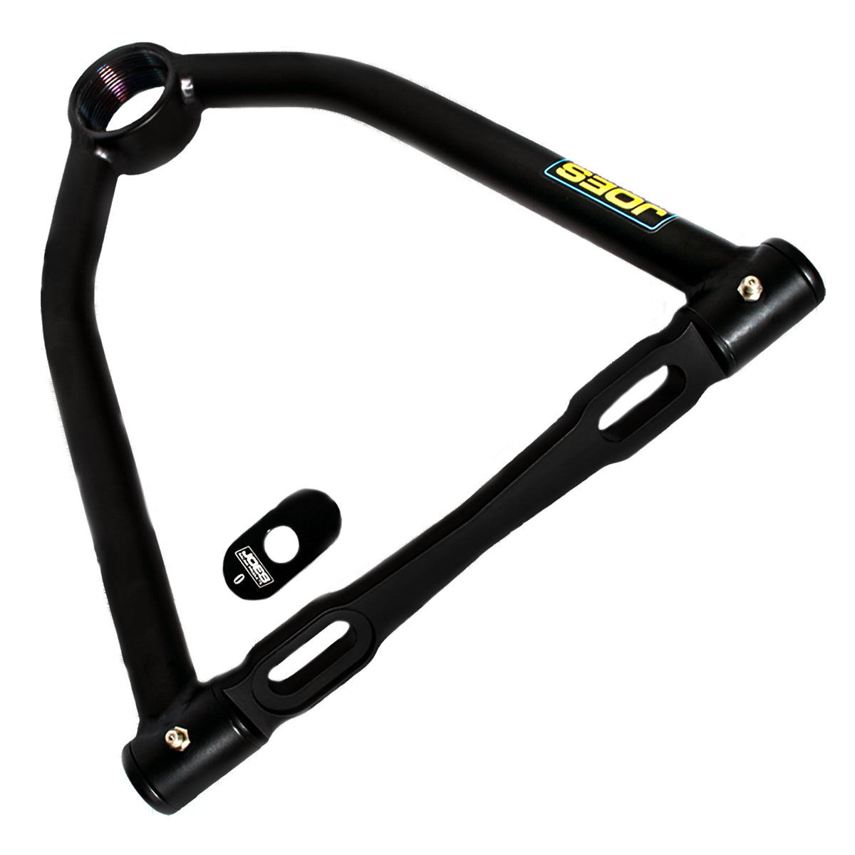Joes Racing Products Control Arm - Tubular - Slotted Bushing Style - Upper - 11.25 in Long - 10 Degree - Screw-In Ball