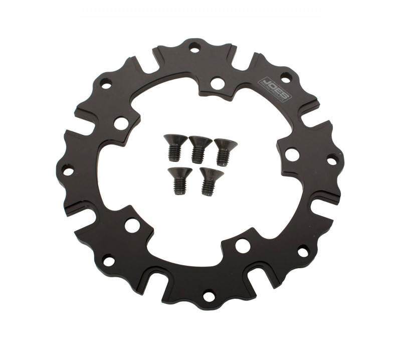 Joes Racing Products Brake Rotor Adapter - Wide 5 Hub to 8 x 7.000 in Rotor Bolt Pattern - Aluminum - Black Anodized -