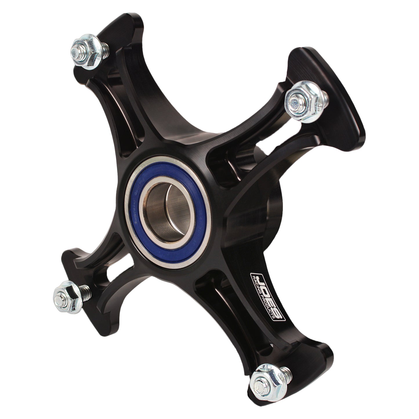 Joes Racing Products Wheel Hub - Front - Passenger Side - Aluminum - Black Anodized - Micro / Mini Sprint - Each