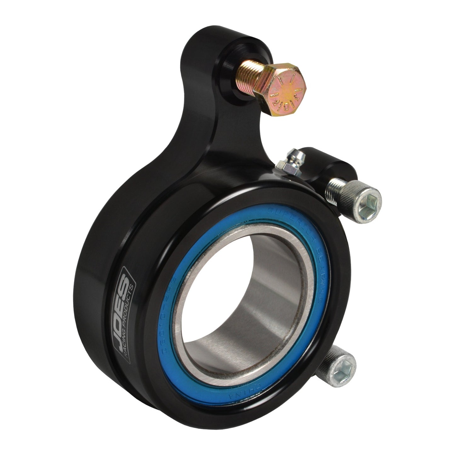 Joes Racing Products Brake Caliper Bracket - Rear - Carrier Mount - Dual Bearing - Aluminum - Black Anodized - Micro