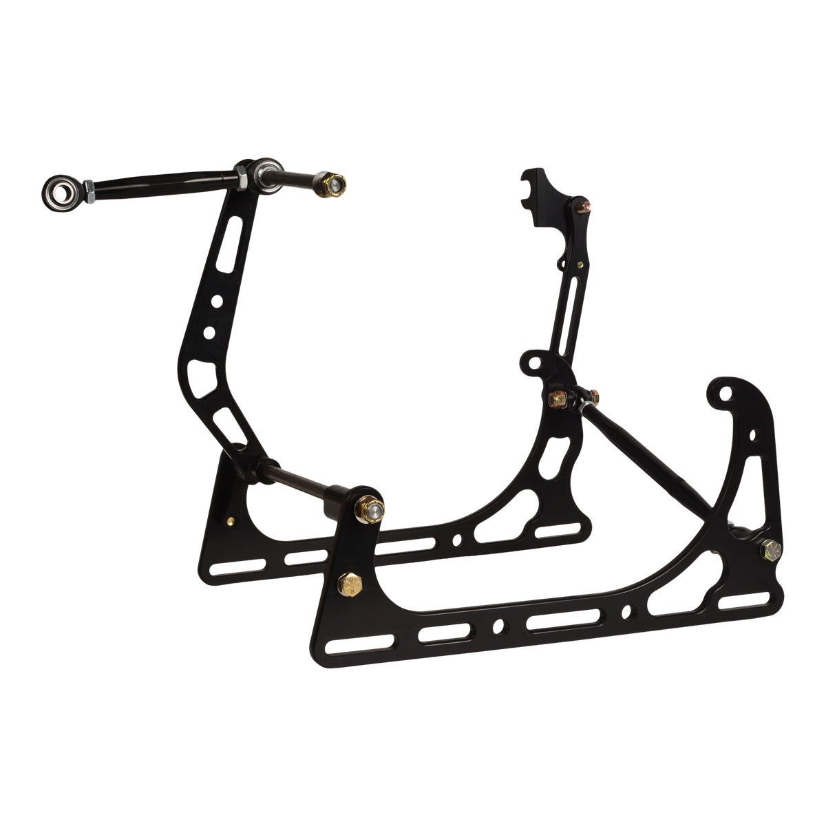 Joes Racing Products Motor Mount - Brackets / Hardware Included - Aluminum - Black Anodized - Yamaha R6 Engines -