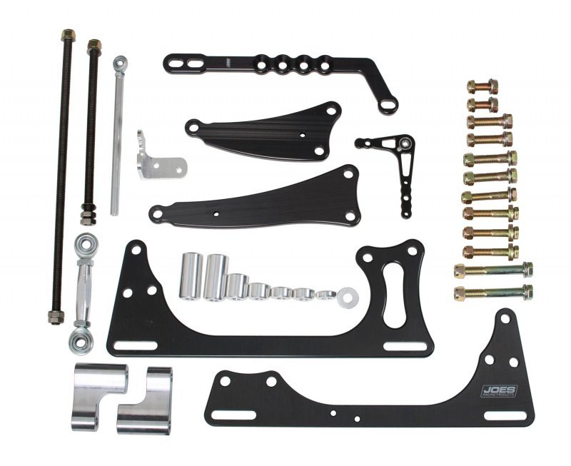 Joes Racing Products Motor Mount - Brackets / Hardware Included - Aluminum - Black Anodized - Suzuki GSXR600 Engines -