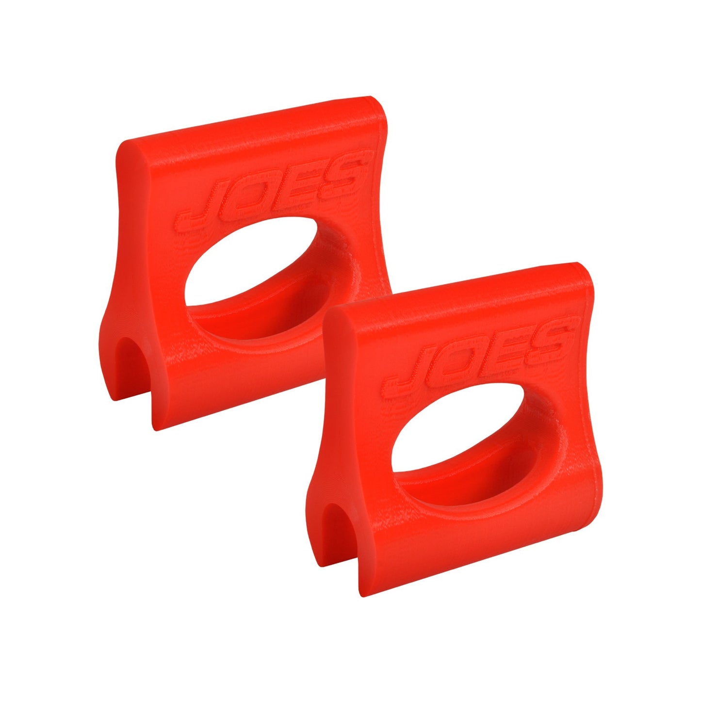 Joes Racing Products Steering Rack Lock Kit - Snap On - 2.5 in Long - Plastic - Red - Pair
