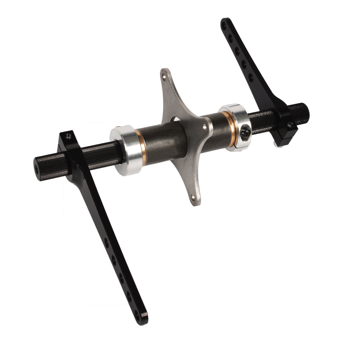 Joes Racing Products Bell Crank - Adjustable - Panel Mount - Cross Shaft - Aluminum - Black Anodized - Sprint Car