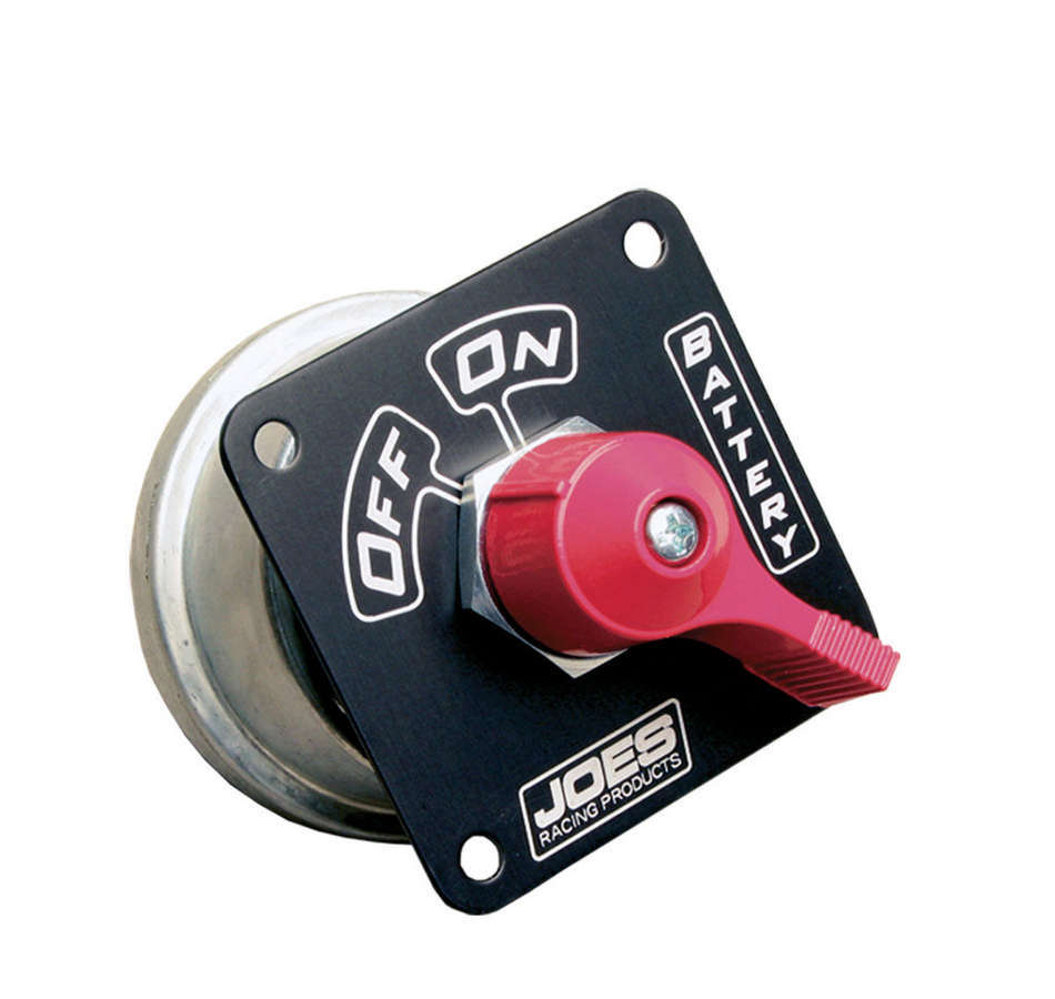 Joes Racing Products Battery Disconnect - Rotary Switch - Panel Mount - 2 Terminals - 175 Amps - 12V - On / Off Panel